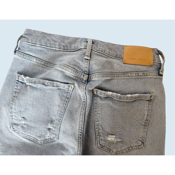 CITIZENS OF HUMANITY Isola Cropped Hi Rise Raw Hem Jeans Size 26 - Picture 5 of 7